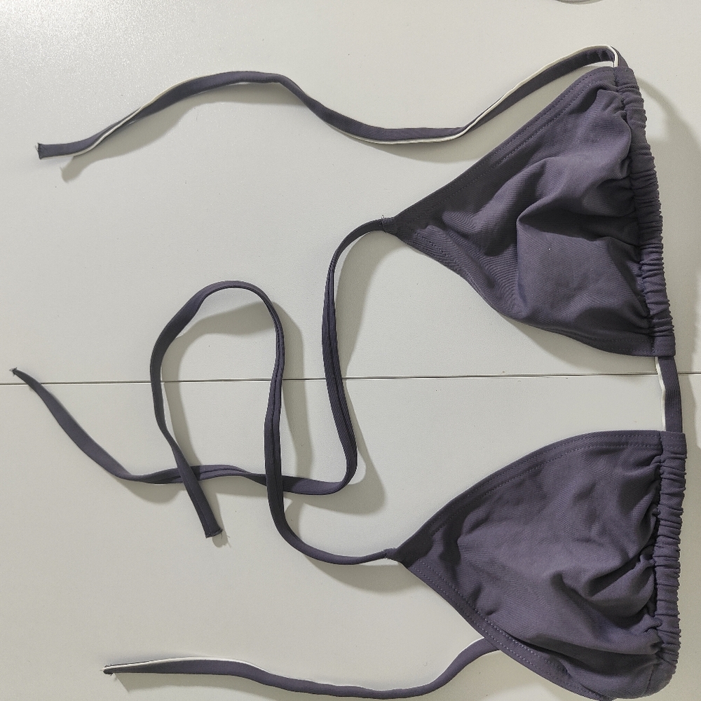 ERES Grey and white swimsuit top never used